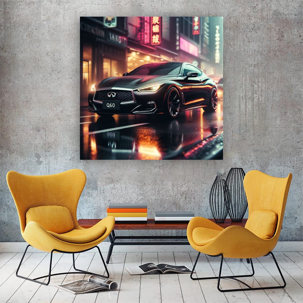 Infiniti Q60 Rainy Weather Wall Art