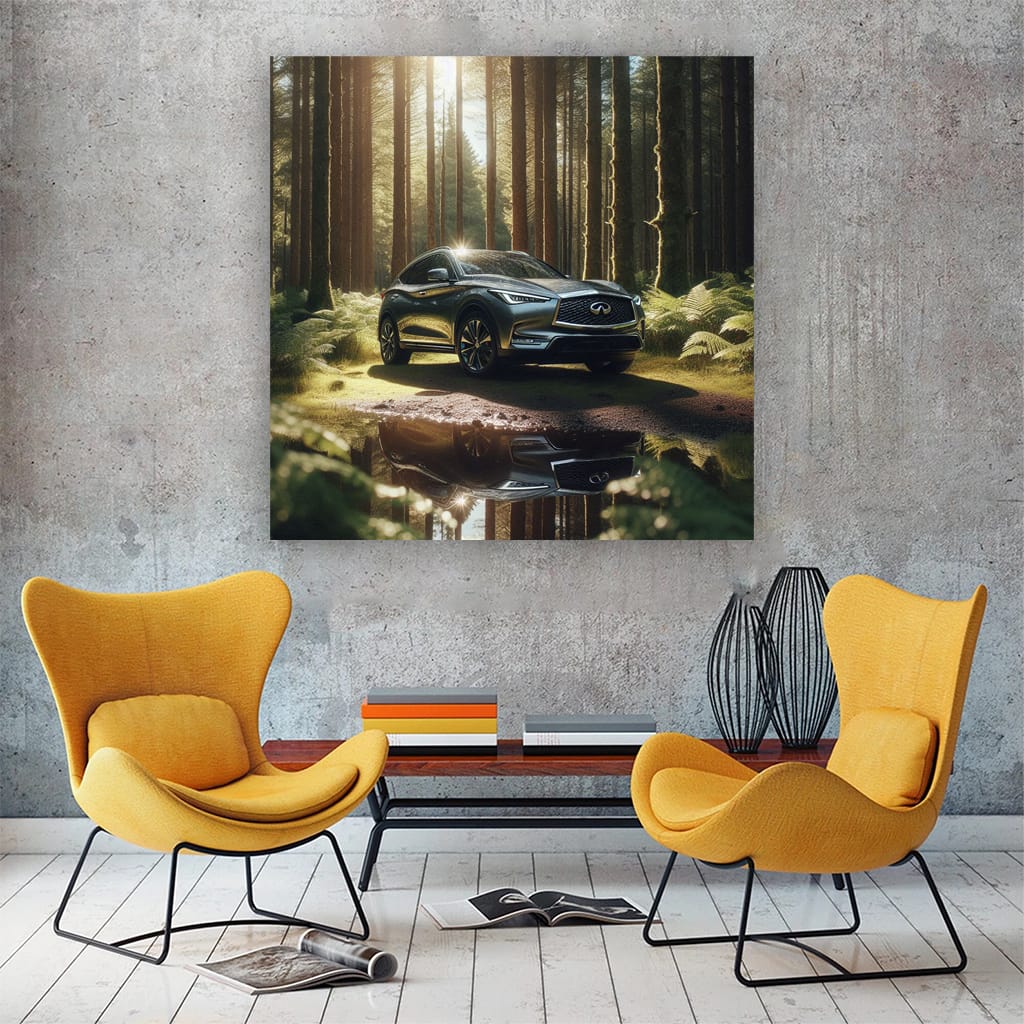 Infiniti QX50 in Forest - Elegance Meets Adventure
