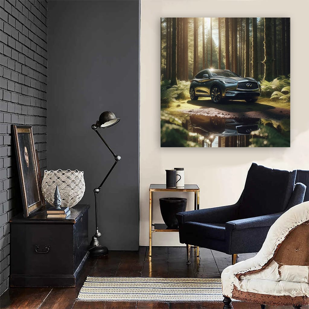 Infiniti QX50 in Forest - Elegance Meets Adventure