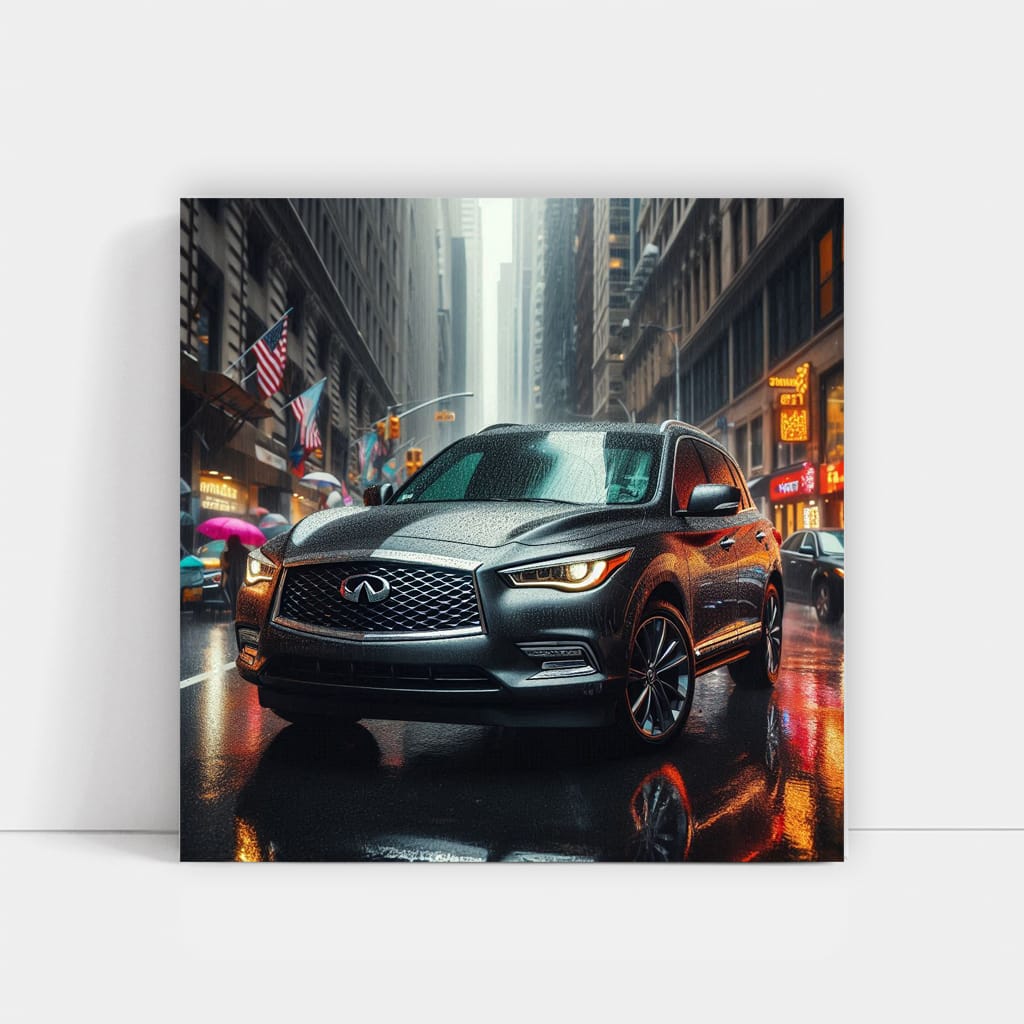 Infiniti Qx60 Rainy Weath Wall Art