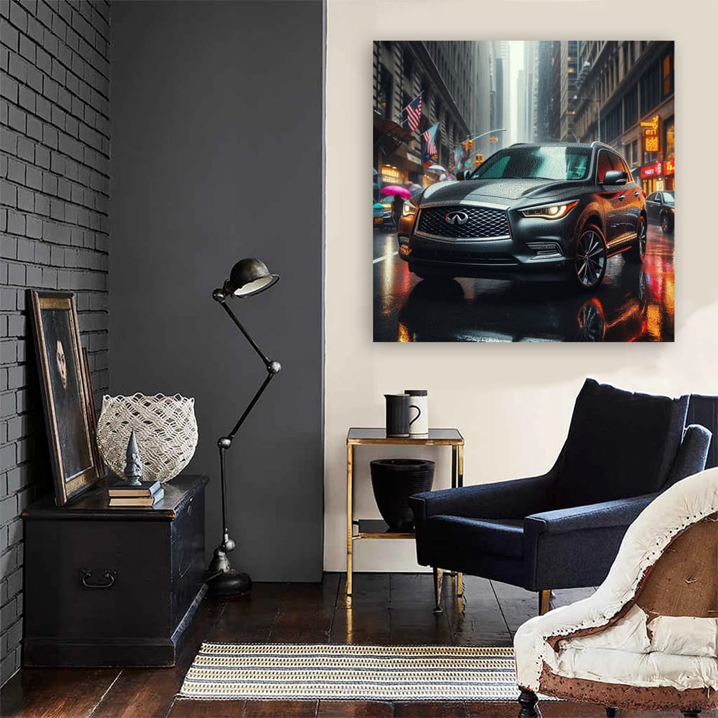 Infiniti Qx60 Rainy Weath Wall Art