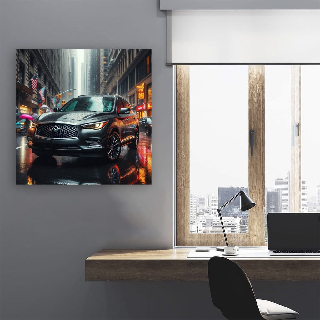 Infiniti Qx60 Rainy Weath Wall Art