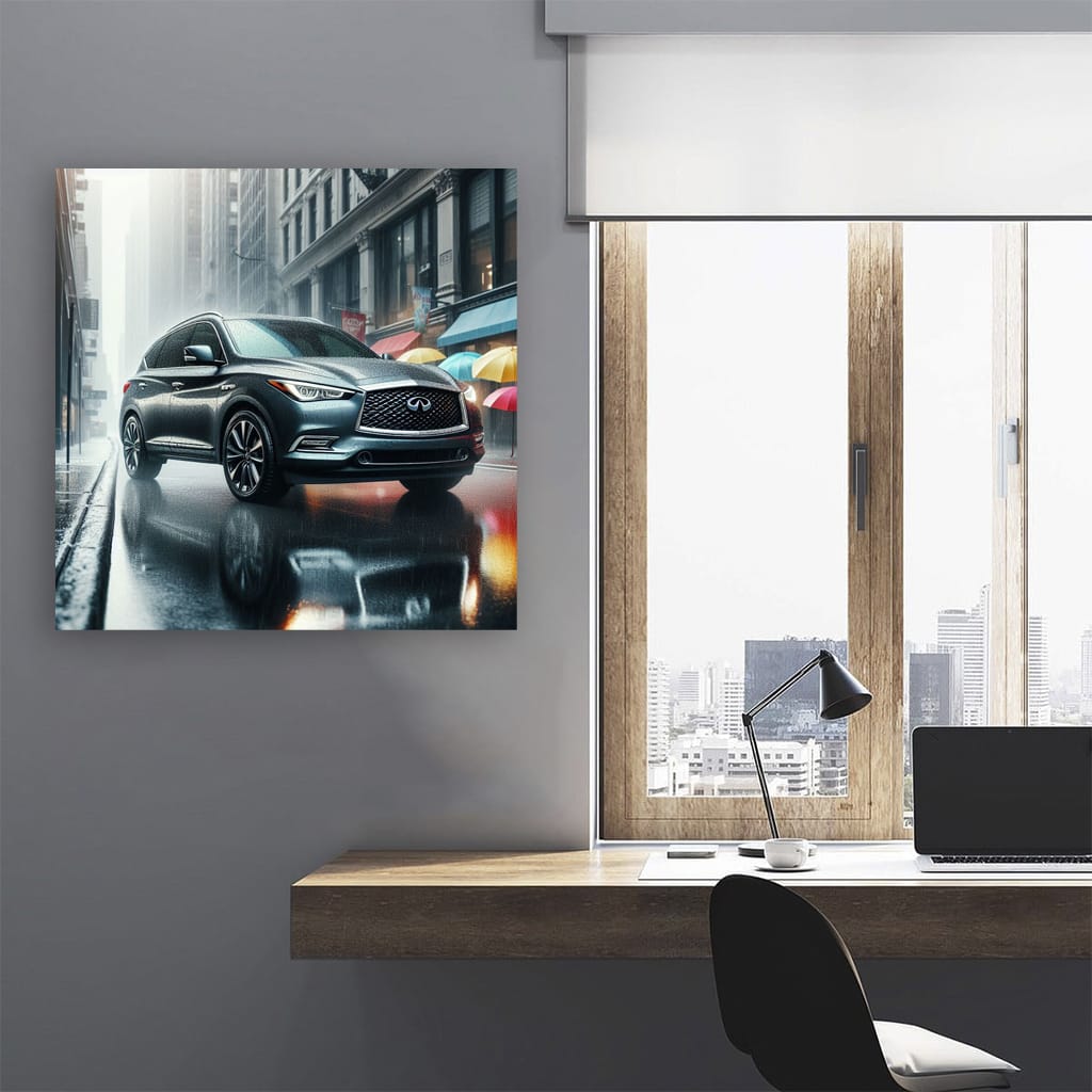 Infiniti Qx60 Rainy Weather Wall Art