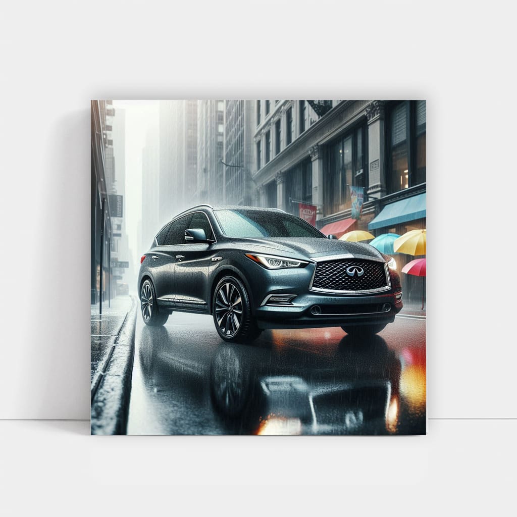 Infiniti Qx60 Rainy Weather Wall Art