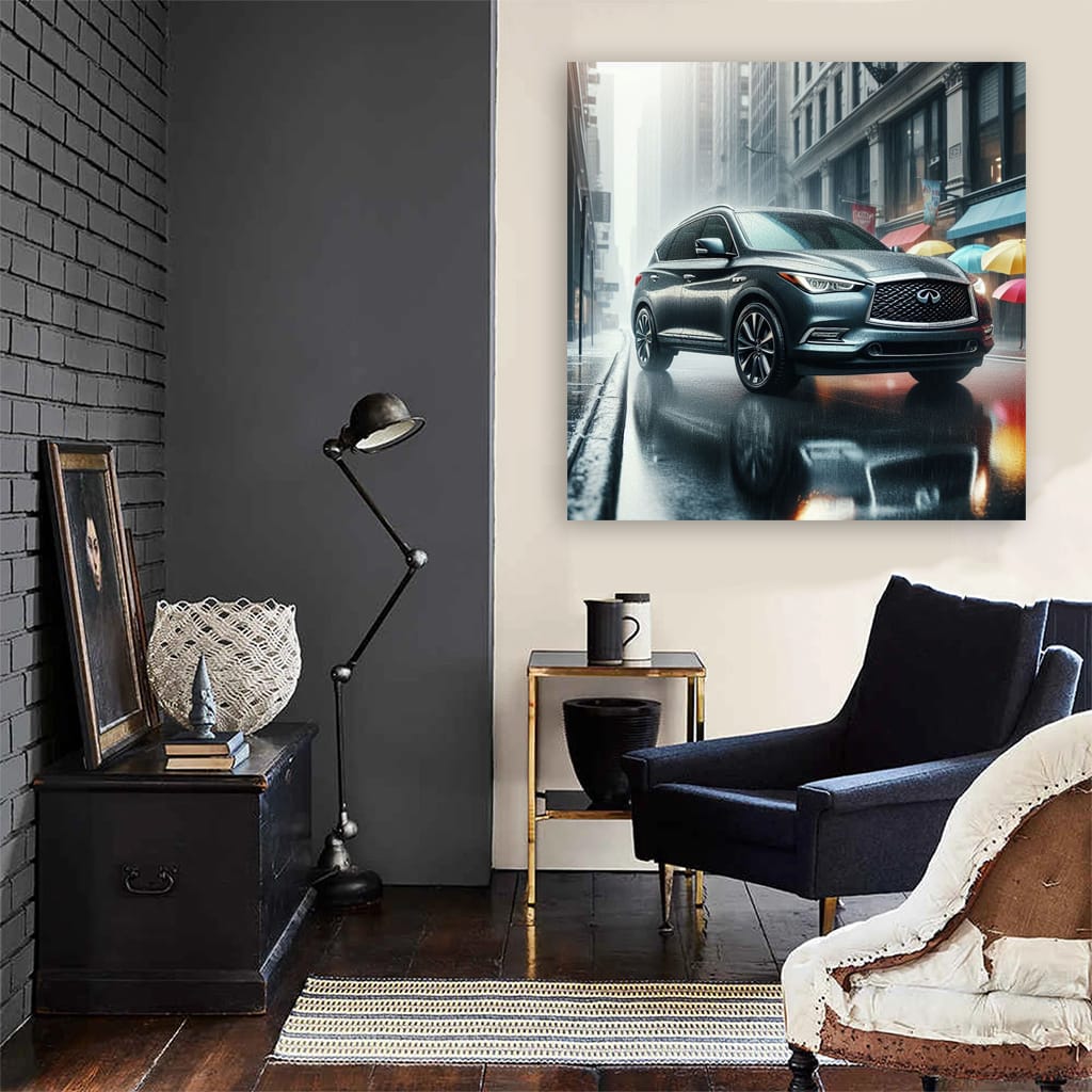 Infiniti Qx60 Rainy Weather Wall Art