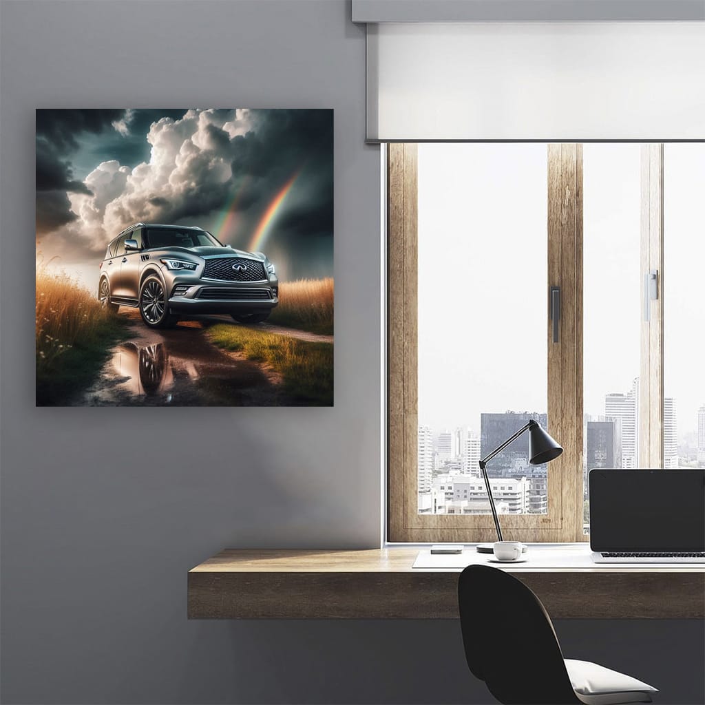 Infiniti Qx80 Cloudy Weath Wall Art