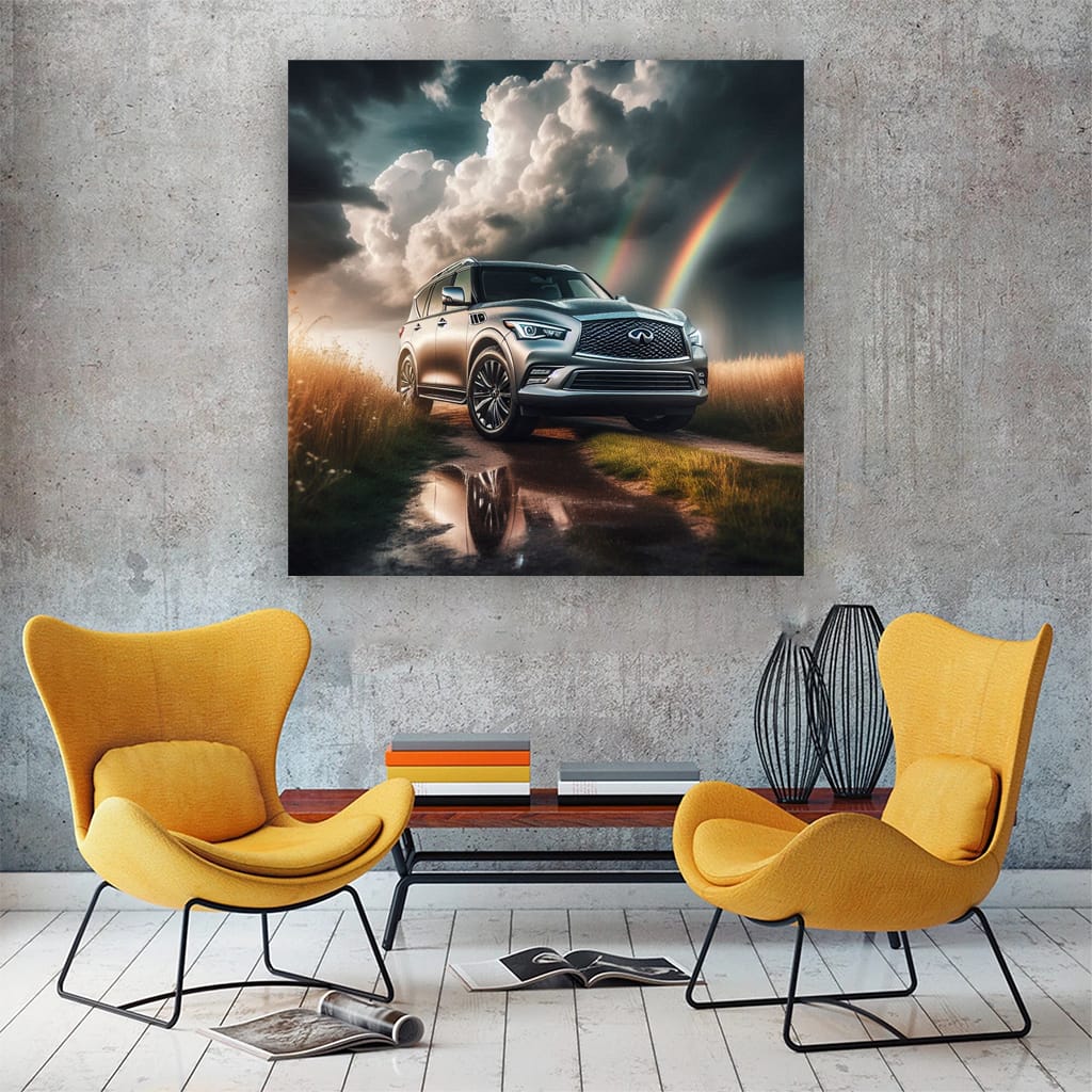 Infiniti Qx80 Cloudy Weath Wall Art