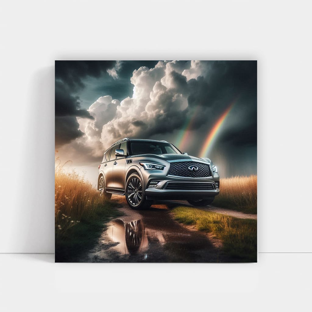 Infiniti QX80 in Overcast Skies - Luxurious and Bold SUV