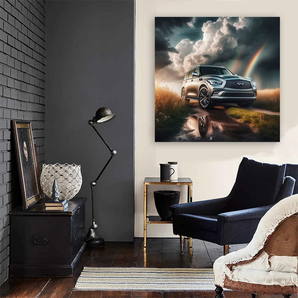 Infiniti QX80 in Overcast Skies - Luxurious and Bold SUV