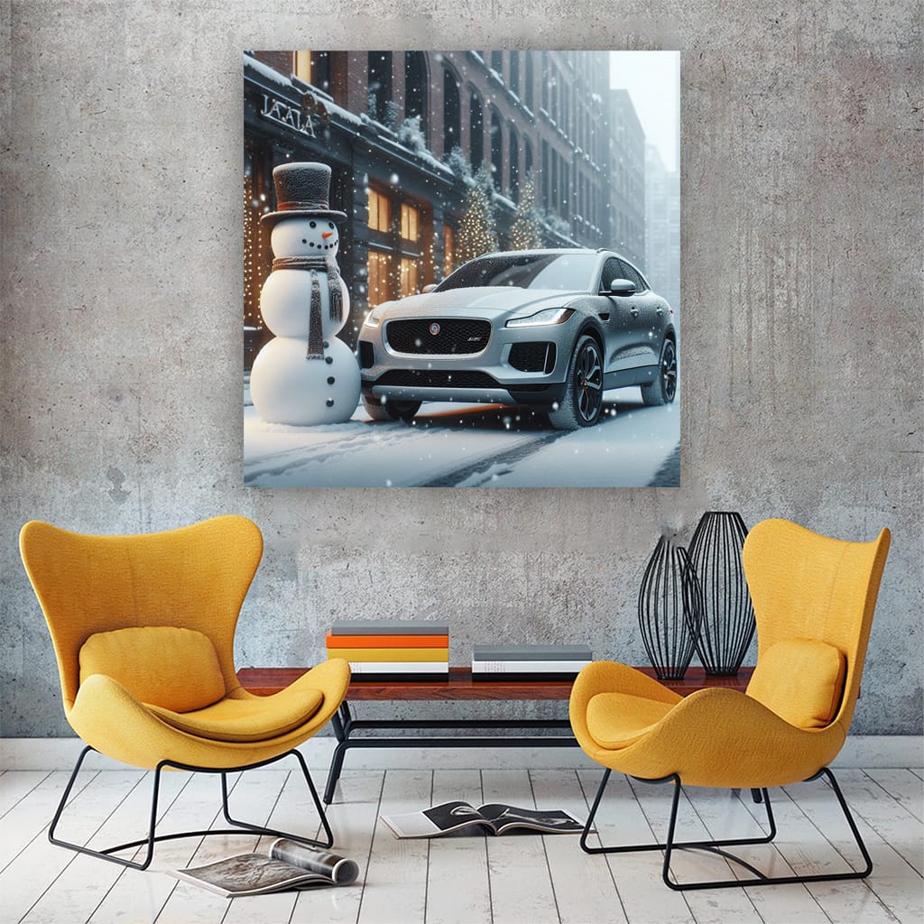 Jaguar Epace Snowfa Wall Art