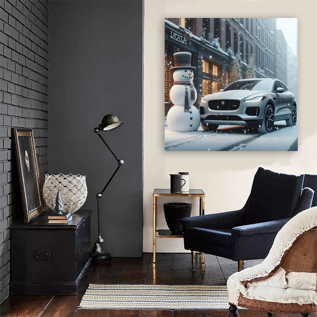 Jaguar Epace Snowfa Wall Art