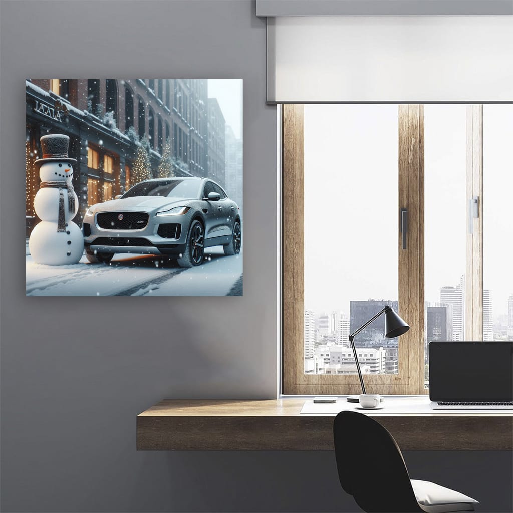 Jaguar Epace Snowfa Wall Art