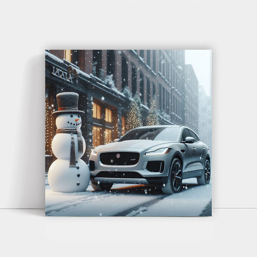 Jaguar E-Pace in Snowfall - Elegance Meets Performance