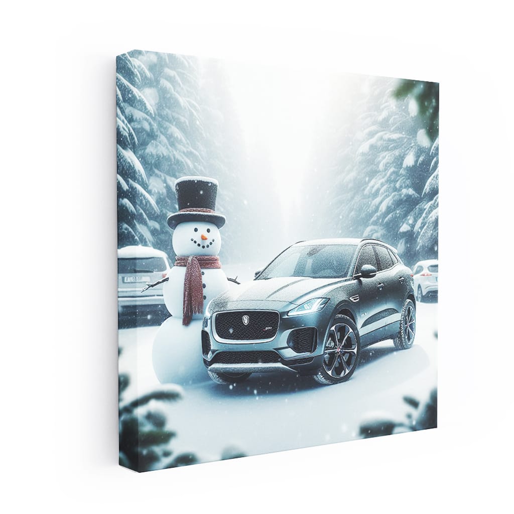 Jaguar Epace Snowfall Wall Art