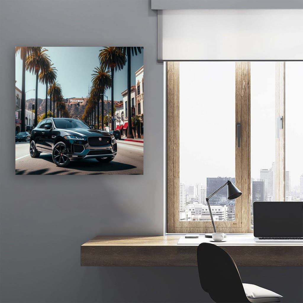 Jaguar Fpace Los Angel Wall Art