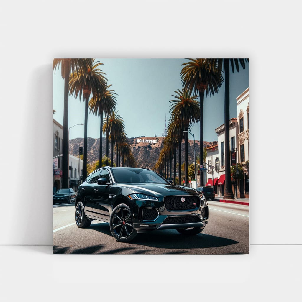 Jaguar Fpace Los Angel Wall Art