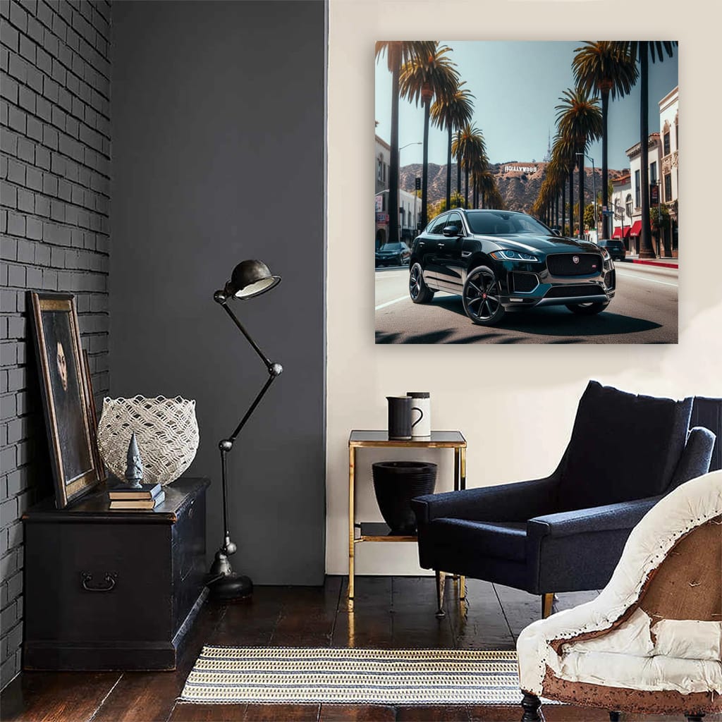 Jaguar Fpace Los Angel Wall Art