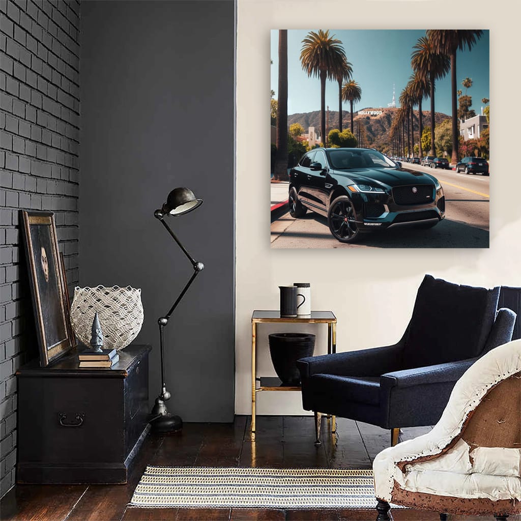 Jaguar Fpace Los Angeles Wall Art