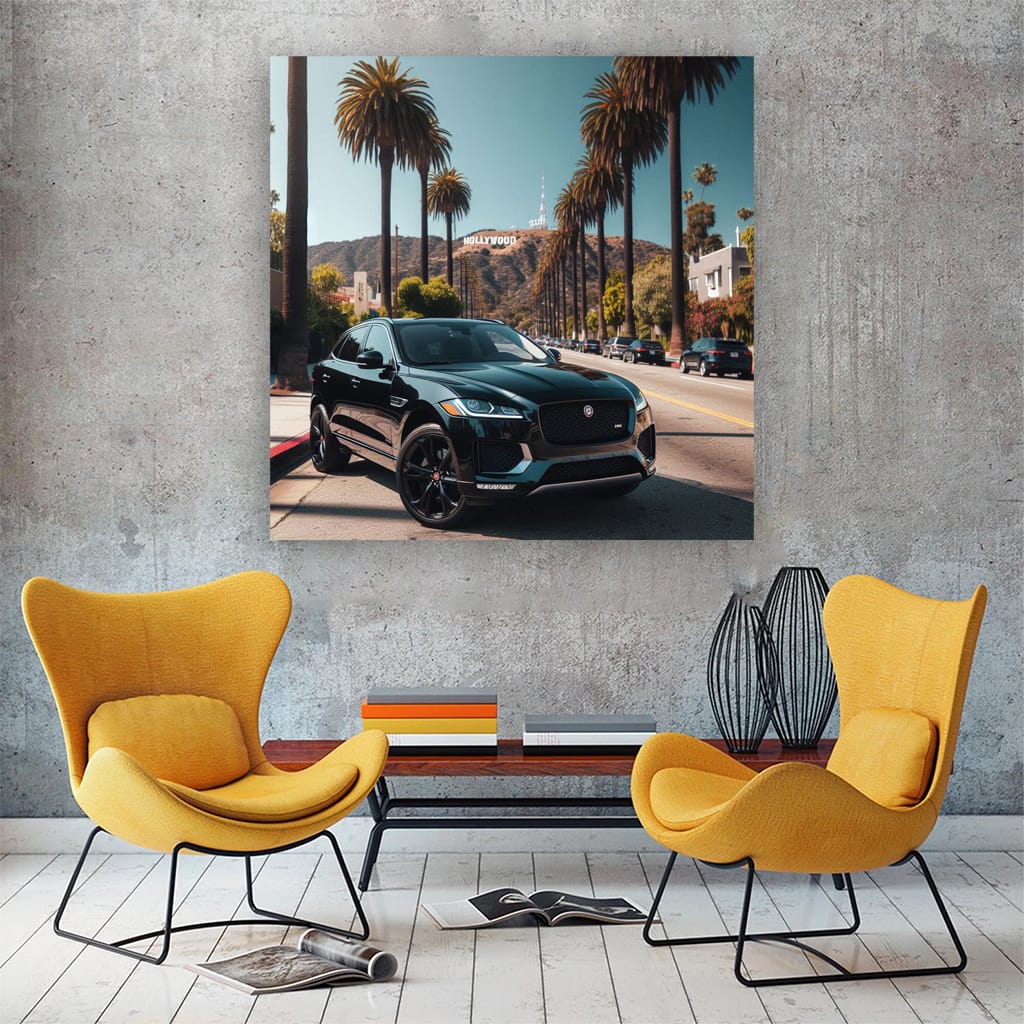 Jaguar Fpace Los Angeles Wall Art