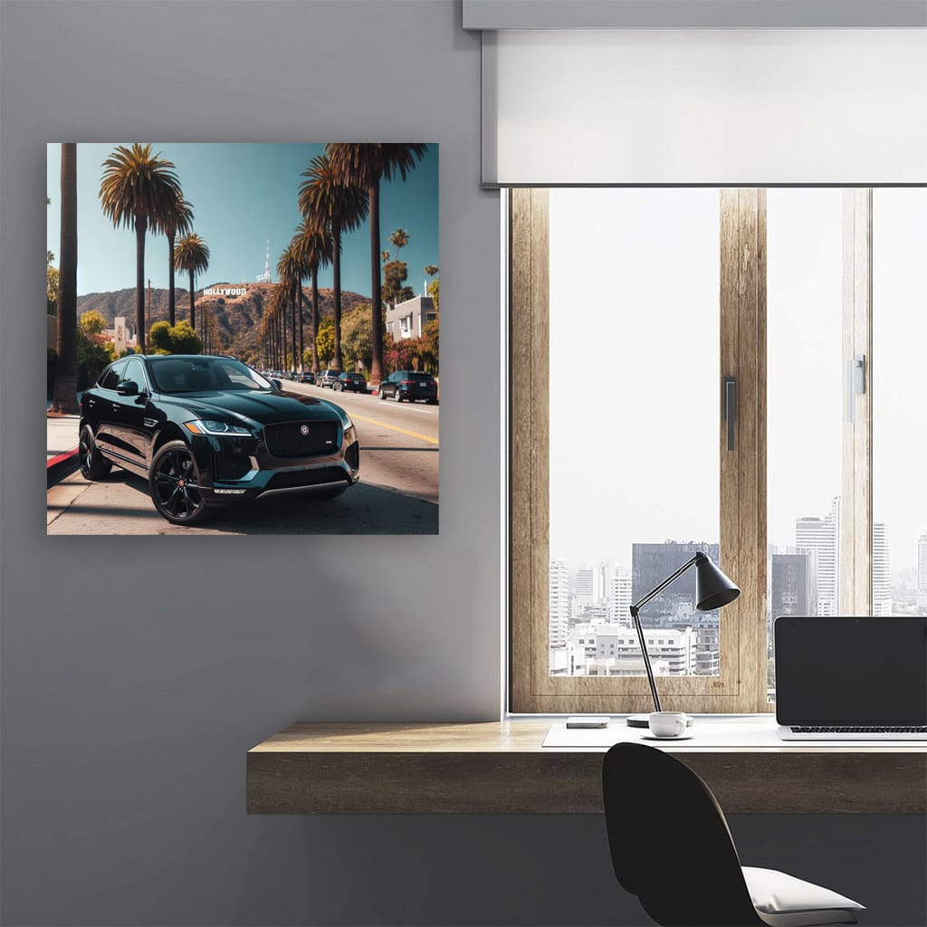 Jaguar Fpace Los Angeles Wall Art