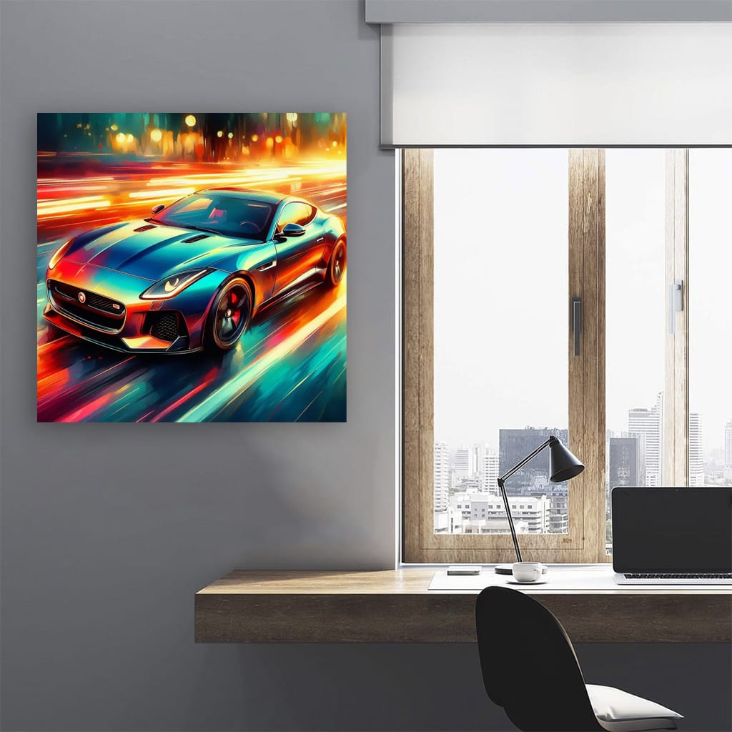Jaguar F-Type Impressionism: Artful Elegance in Motion