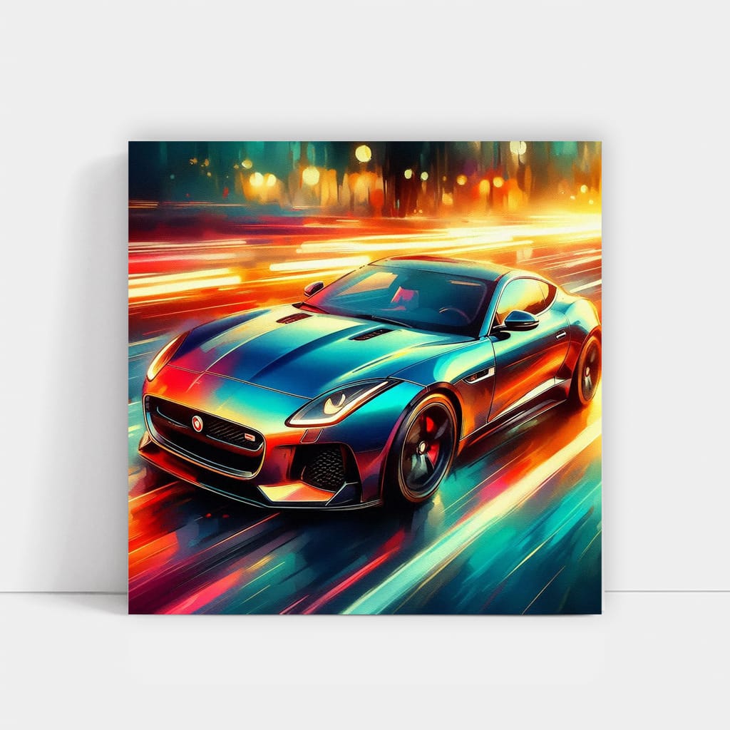 Jaguar F-Type Impressionism: Artful Elegance in Motion