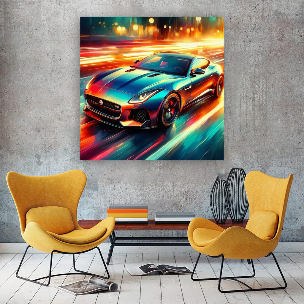 Jaguar F-Type Impressionism: Artful Elegance in Motion