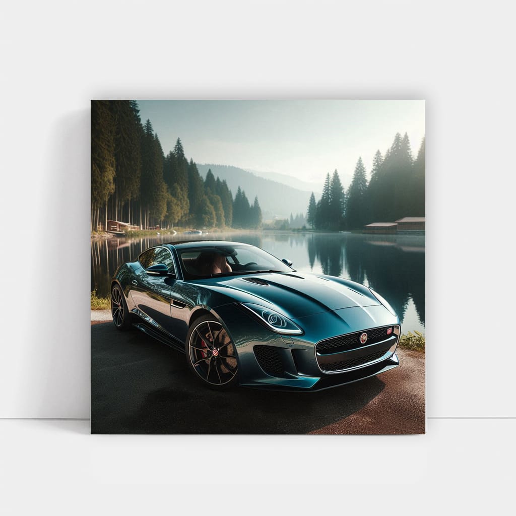 Jaguar F-Type by Lake - Sleek and Powerful Elegance