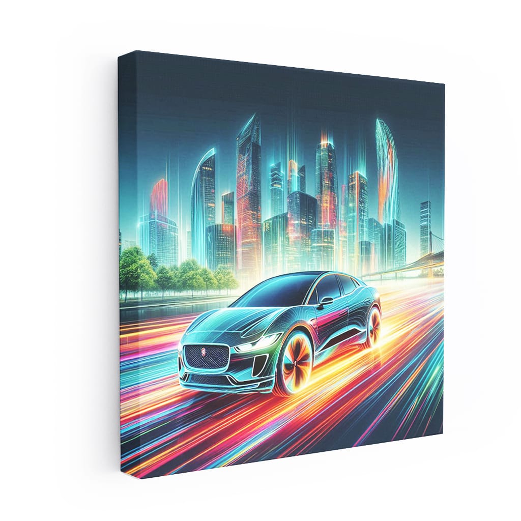 Jaguar Ipace Absctra Wall Art