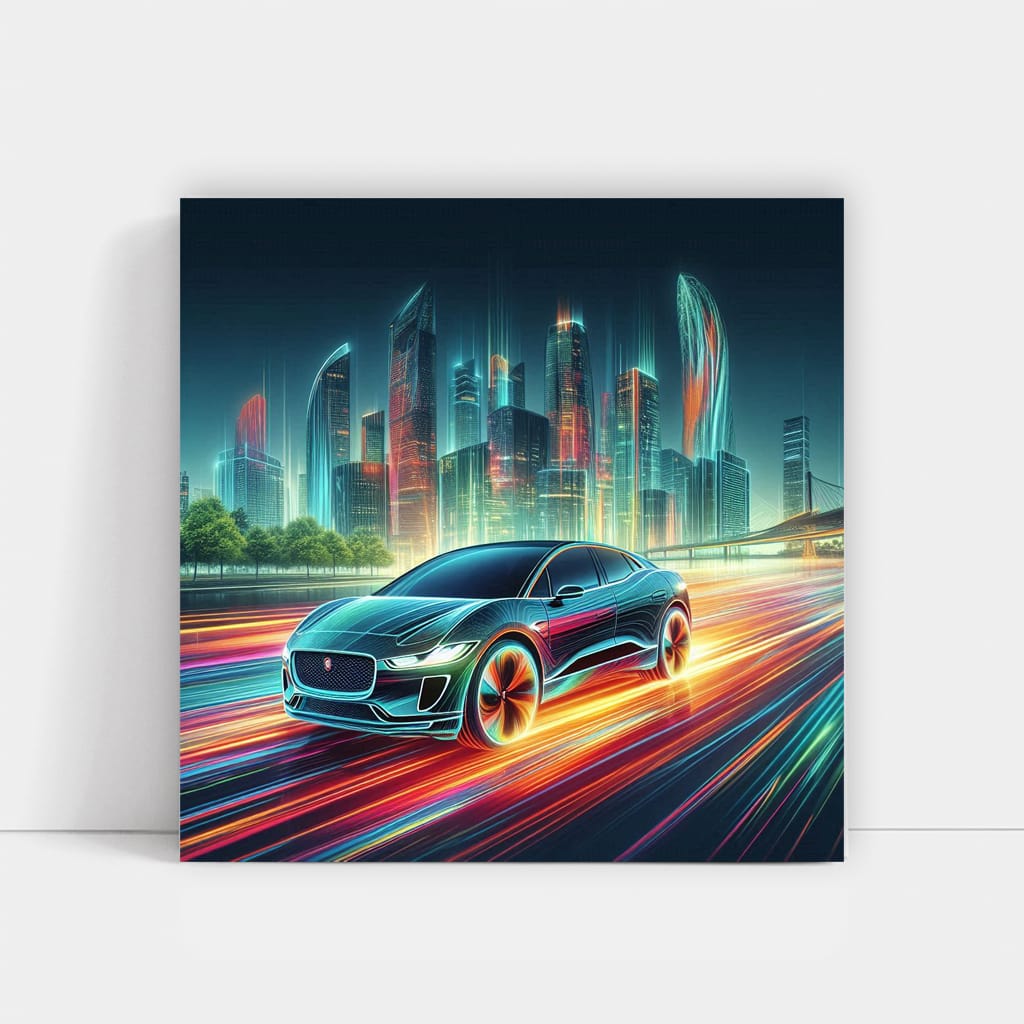 Jaguar Ipace Absctra Wall Art