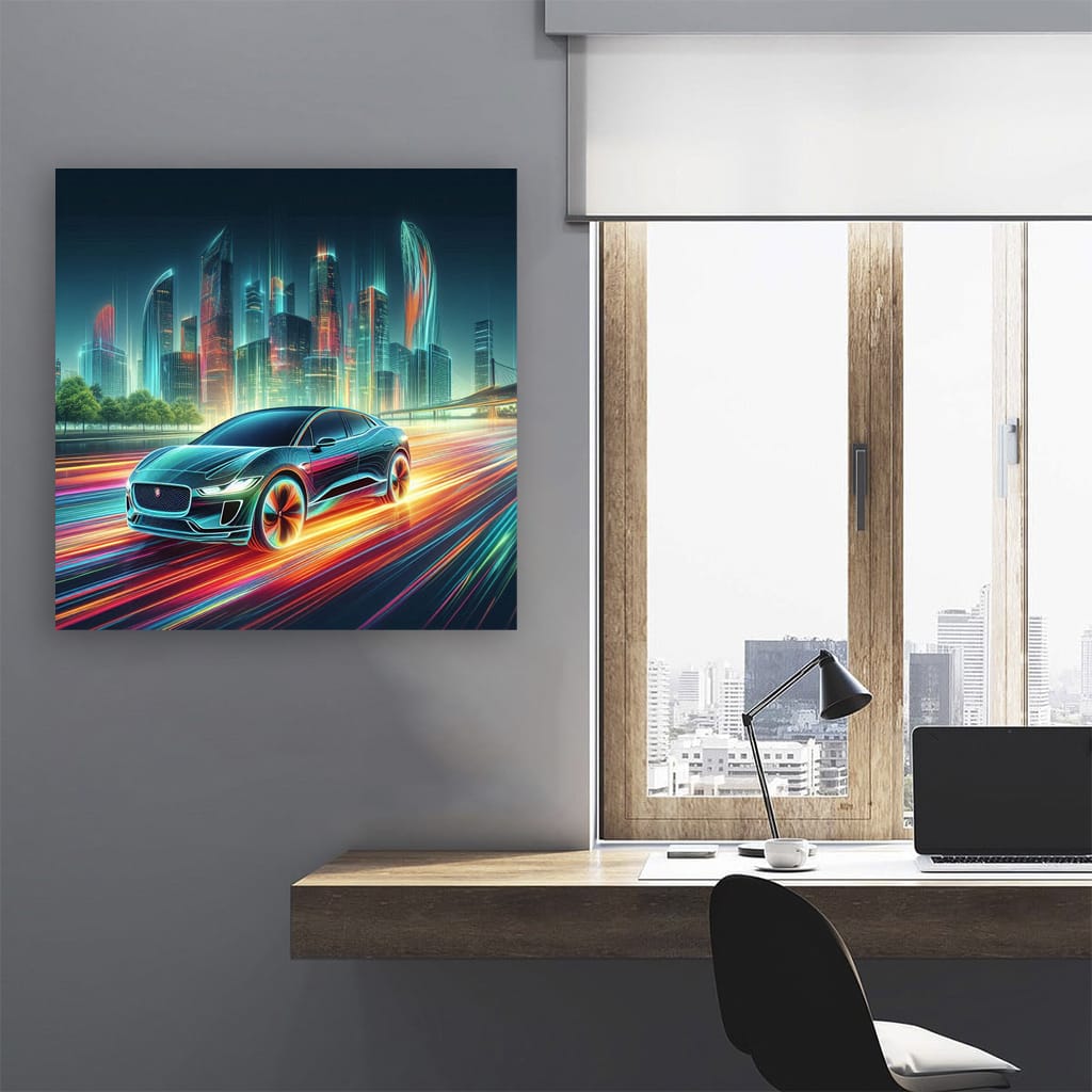 Jaguar Ipace Absctra Wall Art