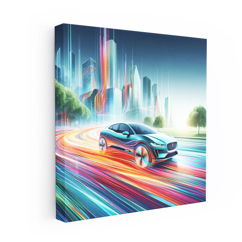 Jaguar Ipace Absctract Wall Art