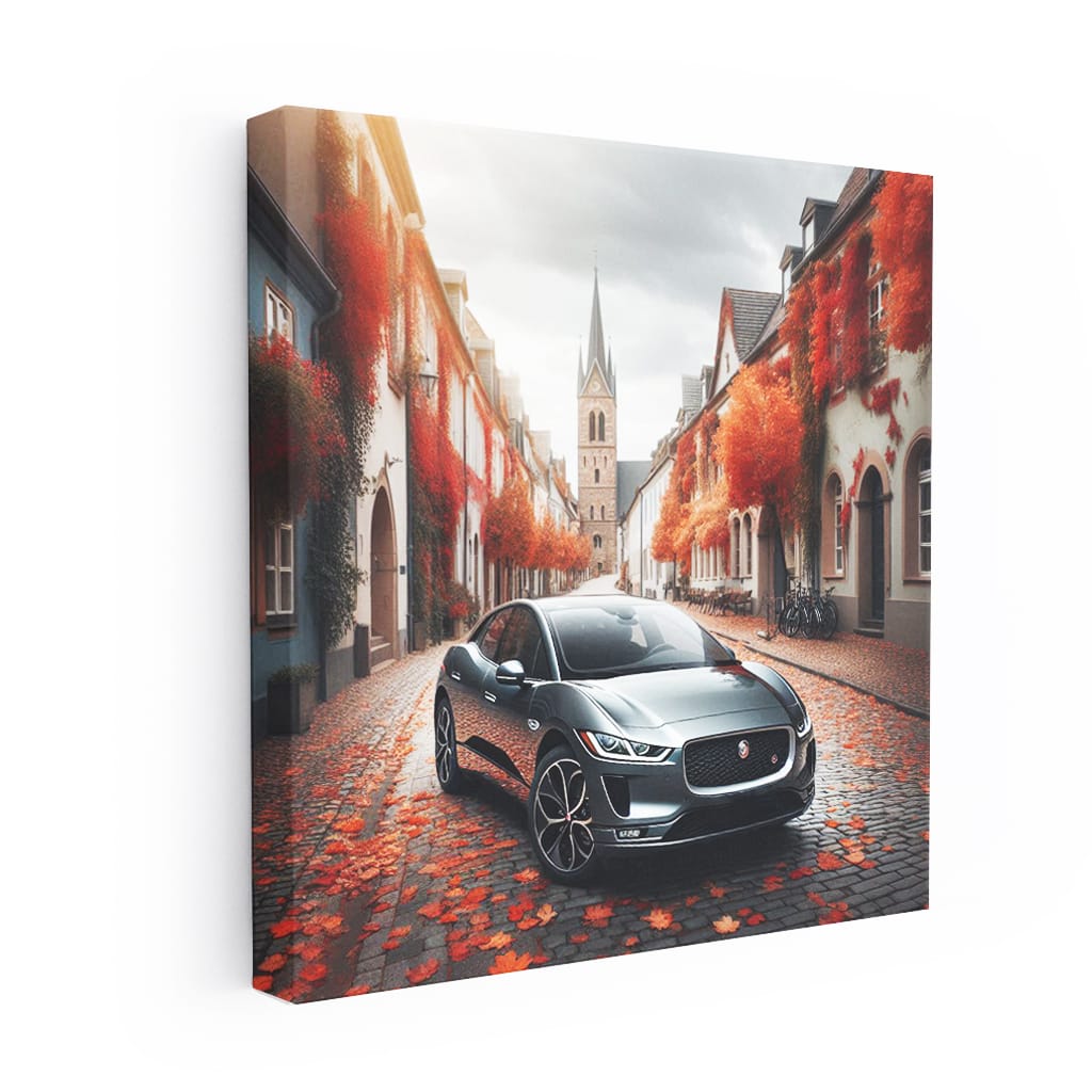 Jaguar Ipace Cloudy Weath Wall Art