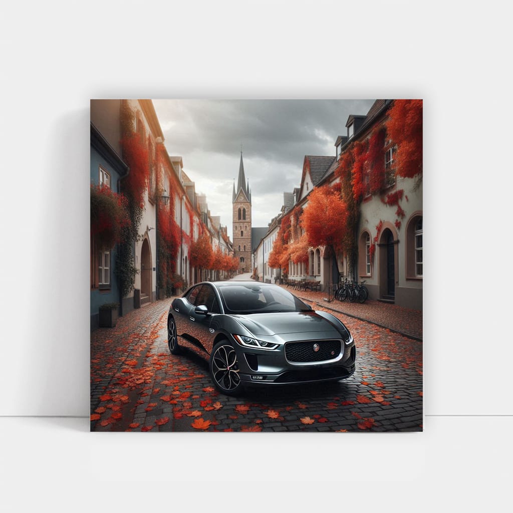 Jaguar Ipace Cloudy Weath Wall Art