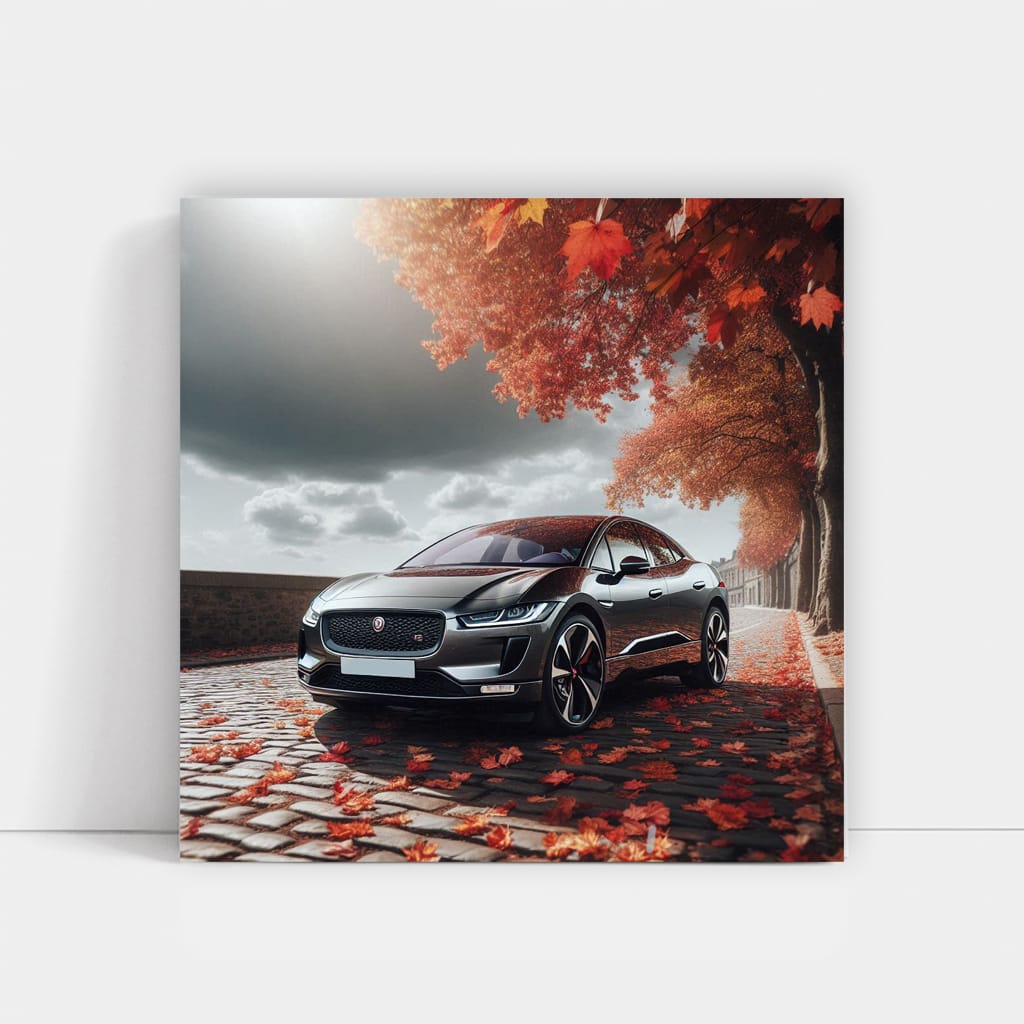 Jaguar Ipace Cloudy Weather Wall Art