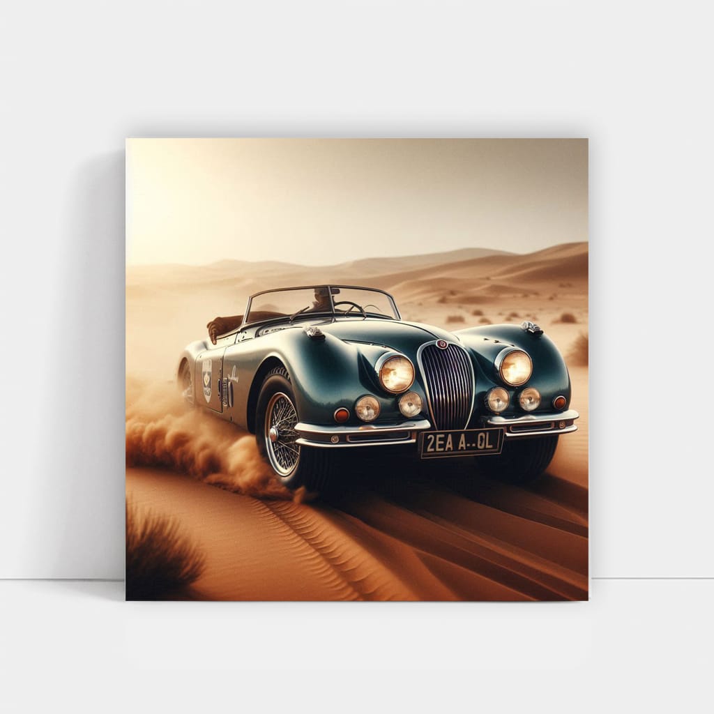 Vintage Jaguar Drift - Retro Style and Elegance