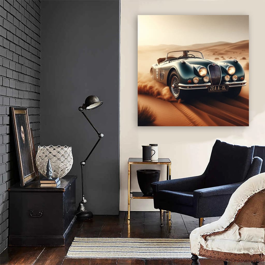Vintage Jaguar Drift - Retro Style and Elegance