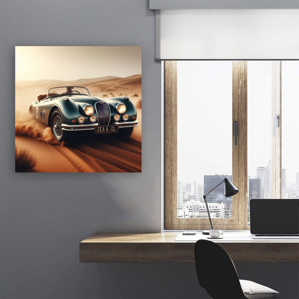 Jaguar Old Retro Dri Wall Art