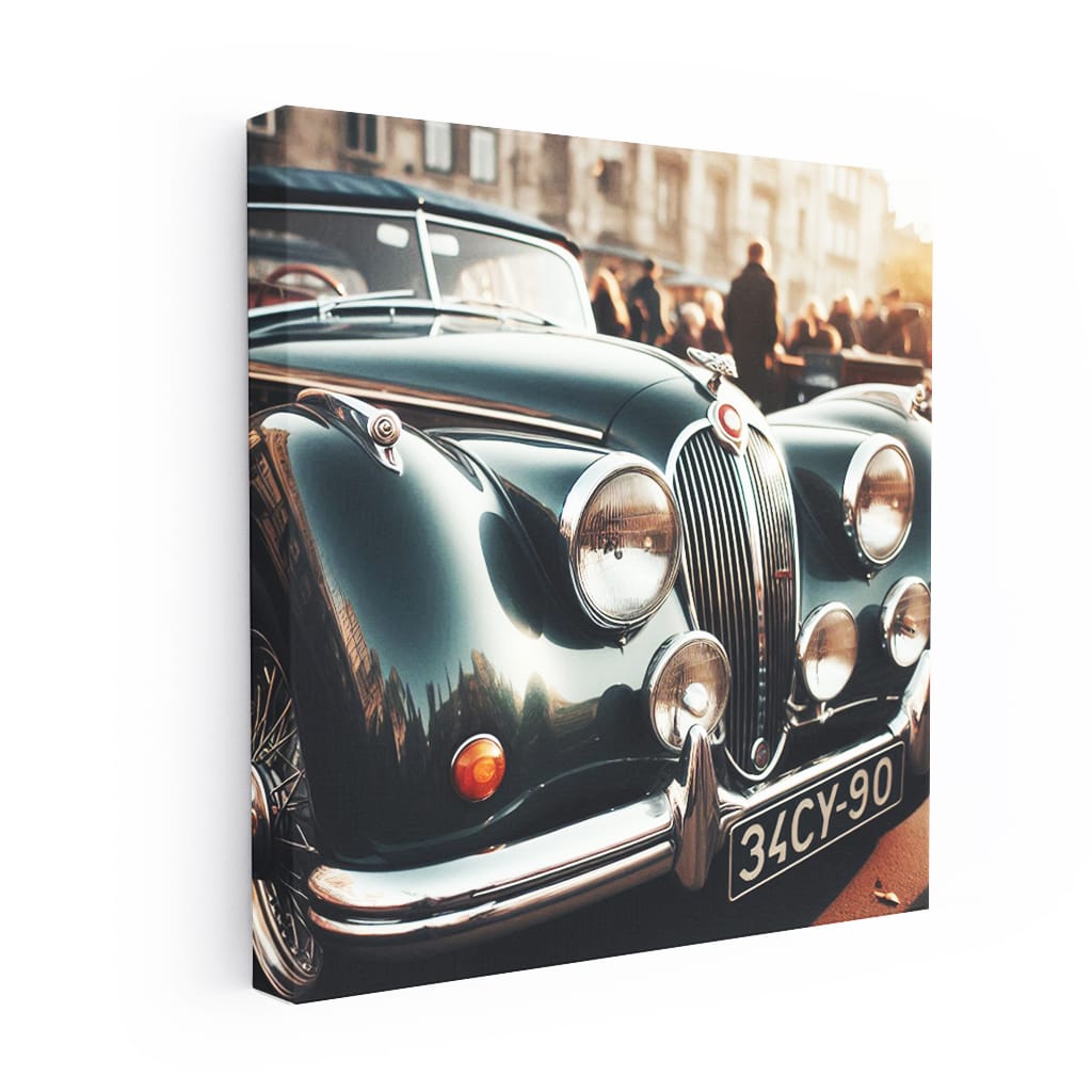 Jaguar Old Retro Hood Wall Art