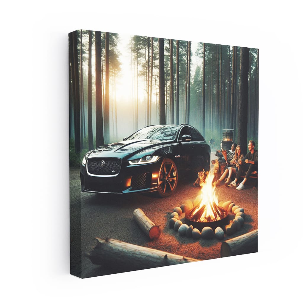 Jaguar Xf Fire Wall Art