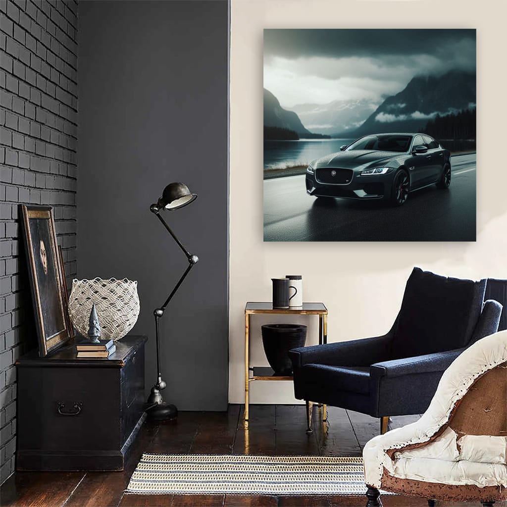 Jaguar Xf Overcast Weath Wall Art