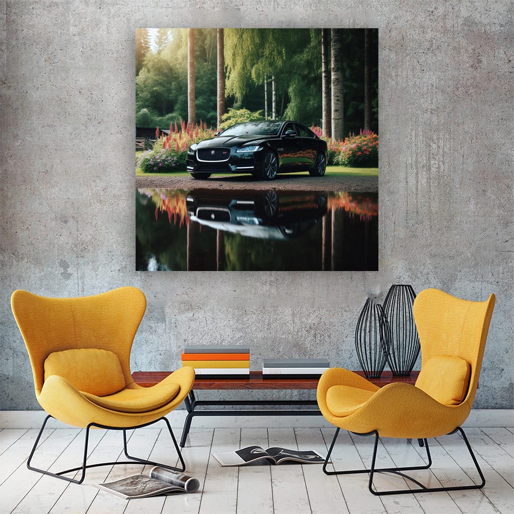 Jaguar Xf River Wall Art