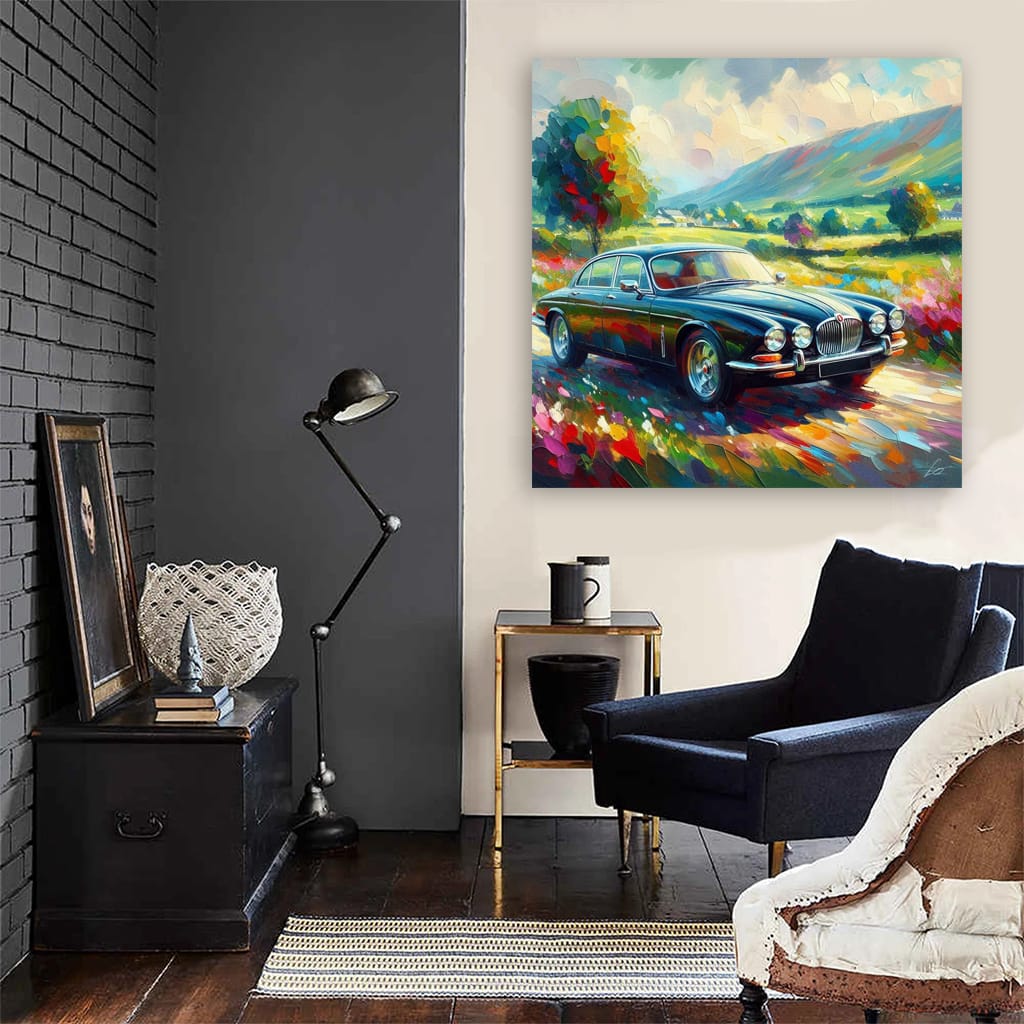 Jaguar Xj Impressionism Wall Art