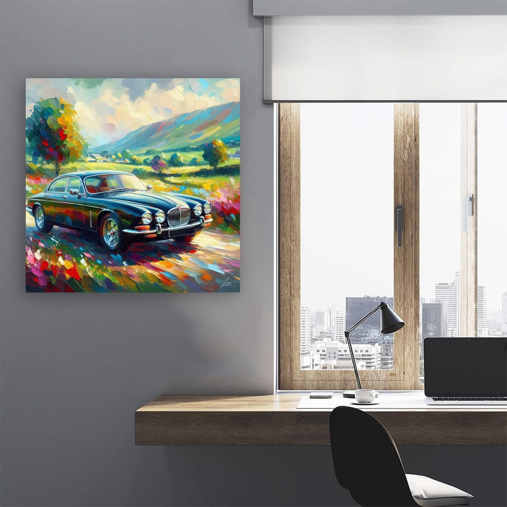 Jaguar Xj Impressionism Wall Art