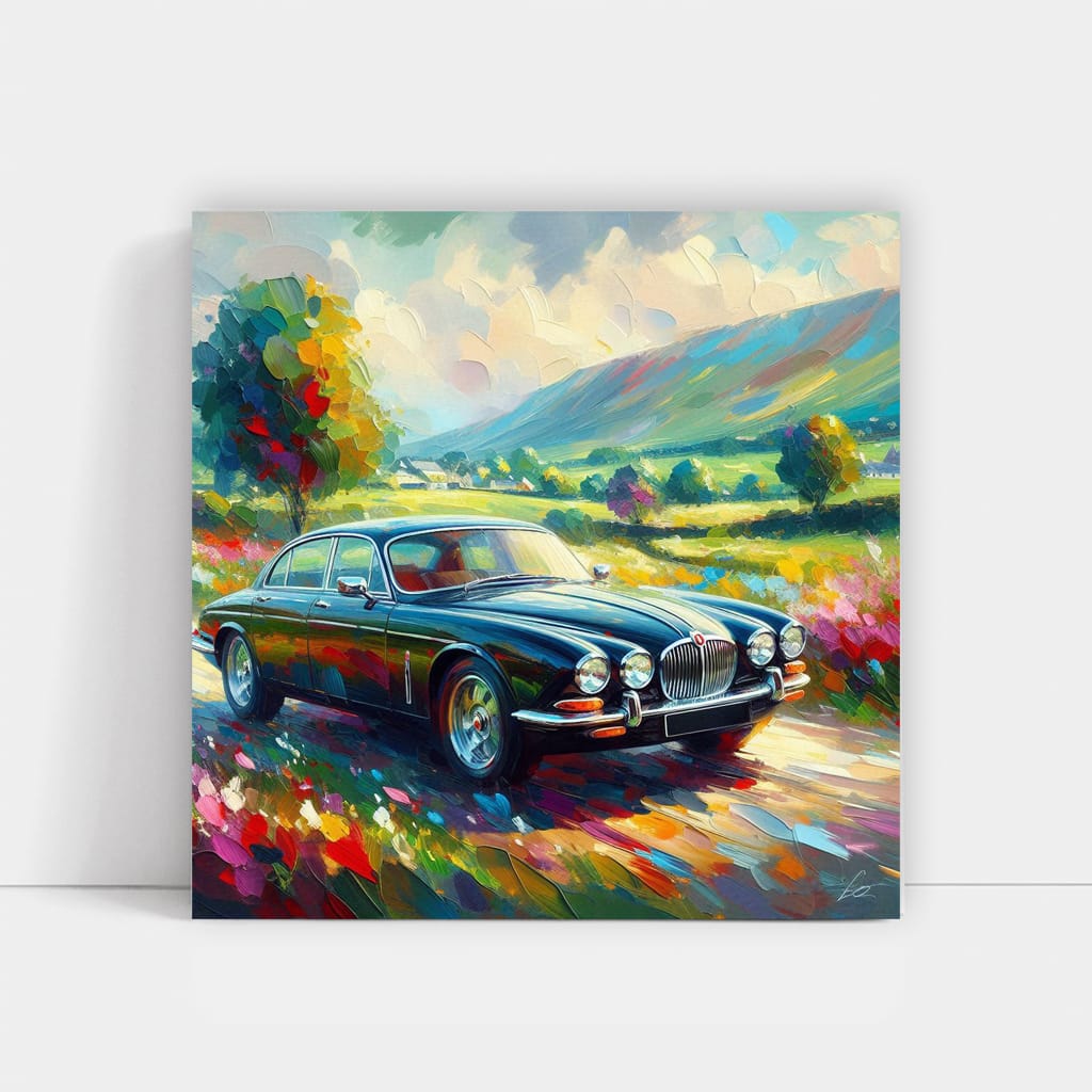 Jaguar XJ in Impressionism - Elegance Meets Artistry