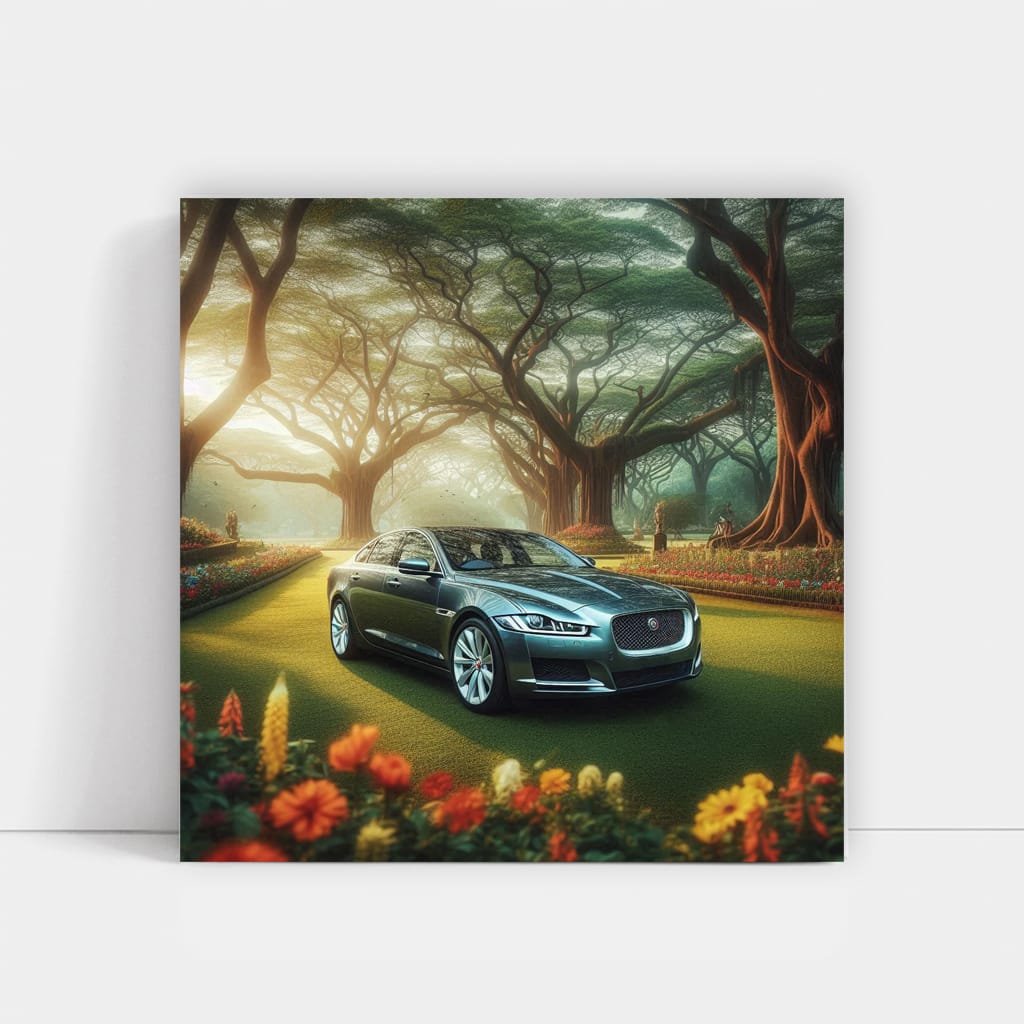 Jaguar XJ in National Park - Elegance Meets Untamed Spirit