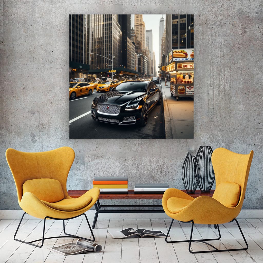 Jaguar Xj New York Wall Art