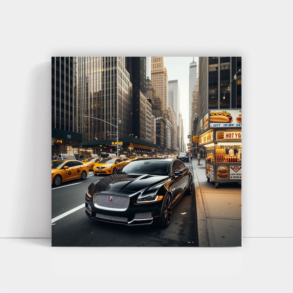 Jaguar Xj New York Wall Art