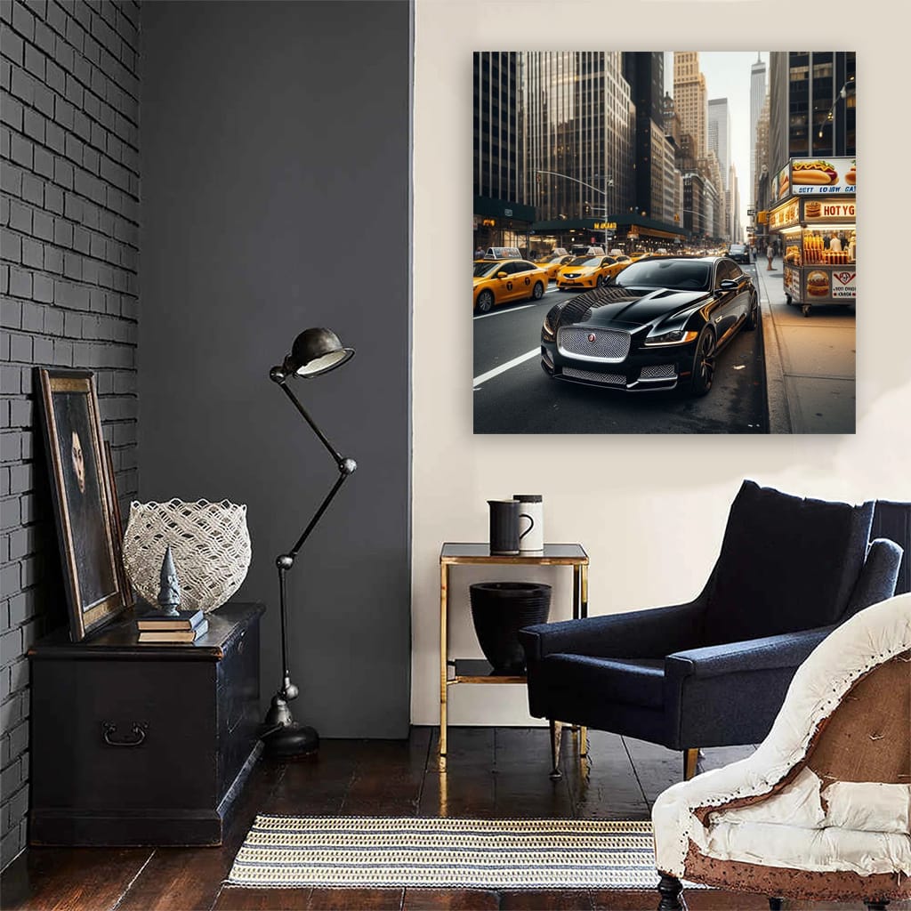 Jaguar Xj New York Wall Art