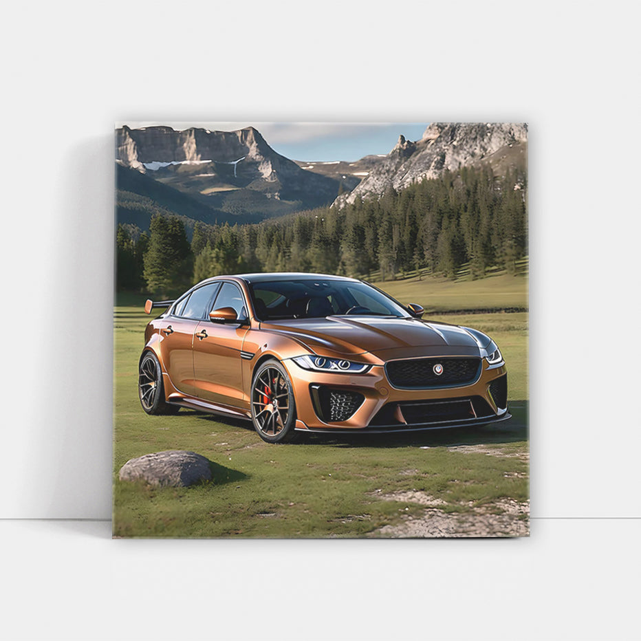 Jaguar XE SV Project 8 in Brown at National Park - Fierce Power